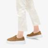 imageSTQ Womens Platform Sneakers Slip On Business Casual Shoes Quilted Fall Loafers Comfortable LightweightOre Brown