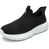 imageSlip on Sneakers for Boys Girls ShoesBlack White