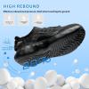 imageSneakers for Boys Slip on Sneakers Girls School Tennis Gym AthleticAll Black
