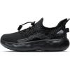 imageSneakers for Boys Slip on Sneakers Girls School Tennis Gym AthleticAll Black