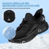 imageSneakers for Boys Slip on Sneakers Girls School Tennis Gym AthleticAll Black