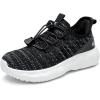 imageSneakers for Girls Slip on Shoes Boys School ShoesBlack White