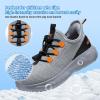 imageSneakers for Girls Slip on Shoes Boys School ShoesGreyOrange