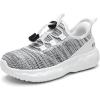 imageSneakers for Girls Slip on Shoes Boys School ShoesMix White