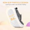 imageToddler Wide Toe Box Barefoot Shoes Boys Girls Sneakers Kids Tennis Shoes Preschool Non Slip Lightweight Comfortable First Walking Shoes Running Outdoor ActivitiesDark Grey
