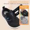 imageToddler Wide Toe Box Barefoot Shoes Boys Girls Sneakers Kids Tennis Shoes Preschool Non Slip Lightweight Comfortable First Walking Shoes Running Outdoor ActivitiesBlack White