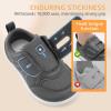imageToddler Wide Toe Box Barefoot Shoes Boys Girls Sneakers Kids Tennis Shoes Preschool Non Slip Lightweight Comfortable First Walking Shoes Running Outdoor ActivitiesDark Grey