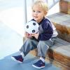 imageToddler Wide Toe Box Barefoot Shoes Boys Girls Sneakers Kids Tennis Shoes Preschool Non Slip Lightweight Comfortable First Walking Shoes Running Outdoor ActivitiesNavy