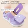 imageToddler Wide Toe Box Barefoot Shoes Boys Girls Sneakers Kids Tennis Shoes Preschool Non Slip Lightweight Comfortable First Walking Shoes Running Outdoor ActivitiesLight Purple