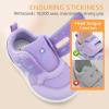 imageToddler Wide Toe Box Barefoot Shoes Boys Girls Sneakers Kids Tennis Shoes Preschool Non Slip Lightweight Comfortable First Walking Shoes Running Outdoor ActivitiesLight Purple