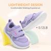 imageToddler Wide Toe Box Barefoot Shoes Boys Girls Sneakers Kids Tennis Shoes Preschool Non Slip Lightweight Comfortable First Walking Shoes Running Outdoor ActivitiesLight Purple