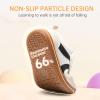 imageToddler Wide Toe Box Barefoot Shoes Boys Girls Sneakers Kids Tennis Shoes Preschool Non Slip Lightweight Comfortable First Walking Shoes Running Outdoor ActivitiesBeige White