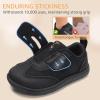 imageWide Toe Box Toddler Shoes Zero Drop Boys Girls Barefoot Shoe NonSlip Little Kids Sneakers for First WalkingAll Black
