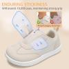 imageWide Toe Box Toddler Shoes Zero Drop Boys Girls Barefoot Shoe NonSlip Little Kids Sneakers for First WalkingBeige Green