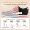 imageWide Toe Box Toddler Shoes Zero Drop Boys Girls Barefoot Shoe NonSlip Little Kids Sneakers for First WalkingBlack