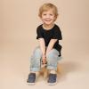imageWide Toe Box Toddler Shoes Zero Drop Boys Girls Barefoot Shoe NonSlip Little Kids Sneakers for First WalkingDark Grey