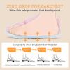 imageWide Toe Box Toddler Shoes Zero Drop Boys Girls Barefoot Shoe NonSlip Little Kids Sneakers for First WalkingWater Pink