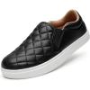 imageSTQ Slip On Shoes for Women Fashion Sneakers Elees Quilted 20 Comfort Casual Fall LoafersBlack