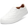 imageSTQ Slip On Shoes for Women Fashion Sneakers Elees Quilted 20 Comfort Casual Fall LoafersWhite
