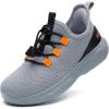 imageSneakers for Girls Slip on Shoes Boys School ShoesGreyOrange