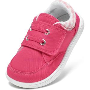 imageBaby Shoes Boys Girls Infant Toddler Sneakers Barefoot Wide Toe Box Walking NonSlip Lightweight Comfortable First Walking Tennis Outdoor ActivitiesPink