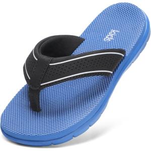 imageFlip Flops Girls Boys Unisex Summer SandalsBlack Atlantic Blue