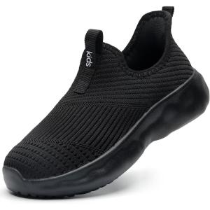 imageSlip on Sneakers for Boys Girls ShoesAll Black