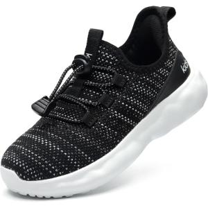 imageSneakers for Girls Slip on Shoes Boys School ShoesBlack White
