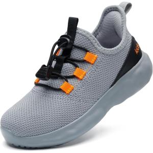 imageSneakers for Girls Slip on Shoes Boys School ShoesGreyOrange