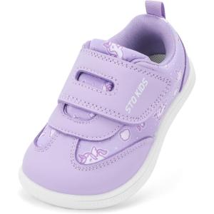 imageWide Toe Box Toddler Shoes Zero Drop Boys Girls Barefoot Shoe NonSlip Little Kids Sneakers for First WalkingPurple