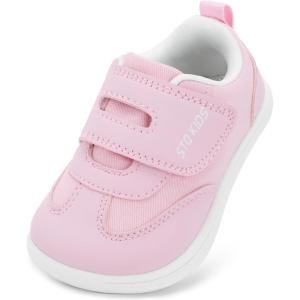 imageWide Toe Box Toddler Shoes Zero Drop Boys Girls Barefoot Shoe NonSlip Little Kids Sneakers for First WalkingWater Pink