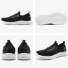 imageSTQ Women Walking Shoes with Arch Support Comfort Lightweight Slip on SneakersBlack White