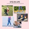imageSTQ Women Walking Shoes with Arch Support Comfort Lightweight Slip on SneakersMedium Grey Pink