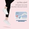imageSTQ Women Walking Shoes with Arch Support Comfort Lightweight Slip on SneakersWhite