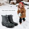 imageSTQ Boy Duck Boots Kids Waterproof Snow Boots Insulated Winter Boots LittleBig Kid