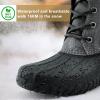 imageSTQ Boy Duck Boots Kids Waterproof Snow Boots Insulated Winter Boots LittleBig Kid