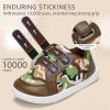 imageSTQ Toddler Wide Toe Box Barefoot Shoes Boys Sneakers Kids Tennis Shoes Lightweight NonSlip Zero Drop First Walking Shoe Comfort Outdoor Activities School Coffee Camo Little Kid Size 11