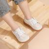 imageToddler Wide Toe Box Barefoot Shoes Boys Tennis Sneakers First Walking Shoes Flex Comfort OutdoorBeige White