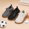 imageToddler Wide Toe Box Barefoot Shoes Boys Tennis Sneakers First Walking Shoes Flex Comfort OutdoorDark Grey