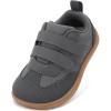 imageToddler Wide Toe Box ShoesBoys Barefoot Shoes Kids Walking Shoes Boy Sneakers NonSlip Zero Drop ShoesToddler First Walking Shoes Comfort Tennis Outdoor ActivitiesDark Grey