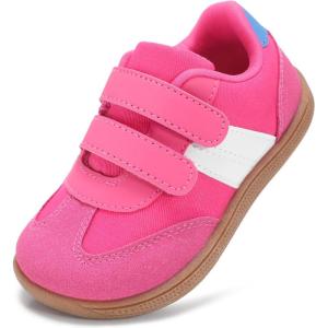 imageToddler Wide Toe Box ShoesBoys Barefoot Shoes Kids Walking Shoes Boy Sneakers NonSlip Zero Drop ShoesToddler First Walking Shoes Comfort Tennis Outdoor ActivitiesHot Pink