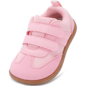 imageToddler Wide Toe Box ShoesBoys Barefoot Shoes Kids Walking Shoes Boy Sneakers NonSlip Zero Drop ShoesToddler First Walking Shoes Comfort Tennis Outdoor ActivitiesBlush Powder