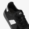 imageSTQ Orthopedic Retro Low Top Sneakers Women Fashion Tennis Skate ShoesBlack White