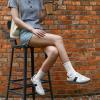 imageSTQ Orthopedic Retro Low Top Sneakers Women Fashion Tennis Skate ShoesClassic White Black