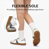 imageSTQ Orthopedic Retro Low Top Sneakers Women Fashion Tennis Skate ShoesWhite Green