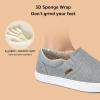 imageSTQ Wide Toe Box Slip On Shoes for Women  Business Casual Shoes for Women Trendy Fashion Sneakers Lightweight Loafers ShoesLight Grey