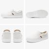 imageSTQ Wide Toe Box Slip On Shoes for Women  Business Casual Shoes for Women Trendy Fashion Sneakers Lightweight Loafers ShoesVanilla White