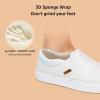 imageSTQ Wide Toe Box Slip On Shoes for Women  Business Casual Shoes for Women Trendy Fashion Sneakers Lightweight Loafers ShoesVanilla White
