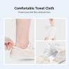 imageSTQ Women Slip On Sneakers Comfortable Casual Canvas ShoesBeige White