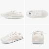 imageSTQ Women Slip On Sneakers Comfortable Casual Canvas ShoesBeige White